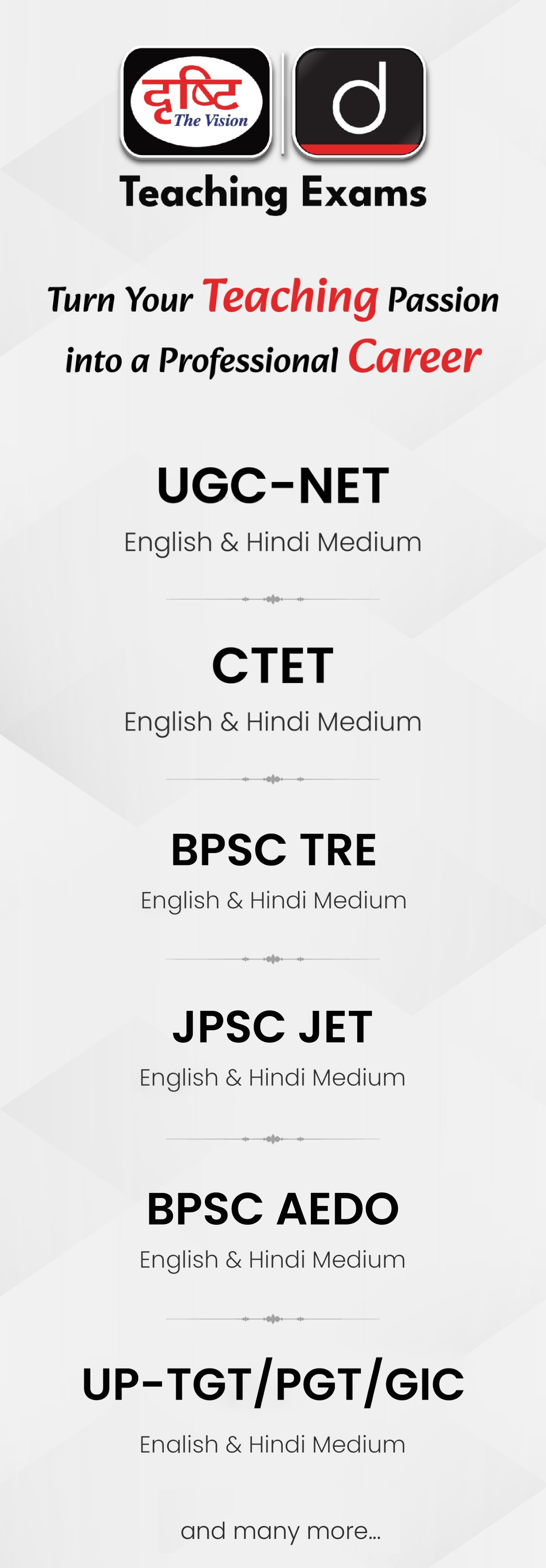 Drishti Teaching Exams